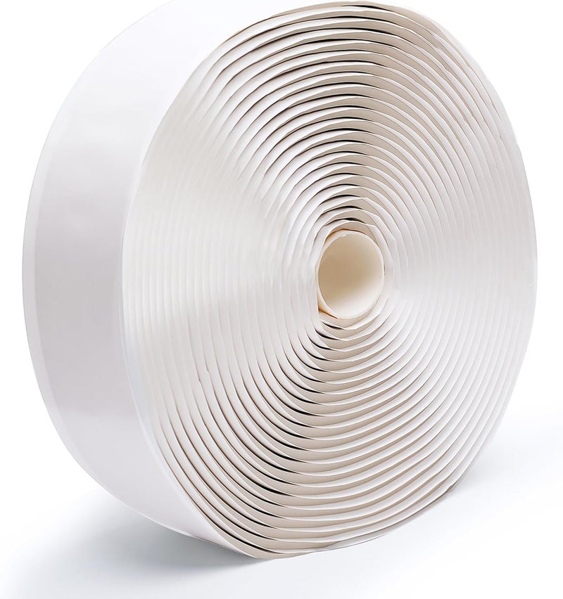 LLPT Butyl Tape White 2 Inch x 33 Feet 5mm Thickness Water Tight Seal for Leak Proof EPDM RV Repair Window Glass Boat Sealing Roof Pipe Patching(WST5110) - Image 1